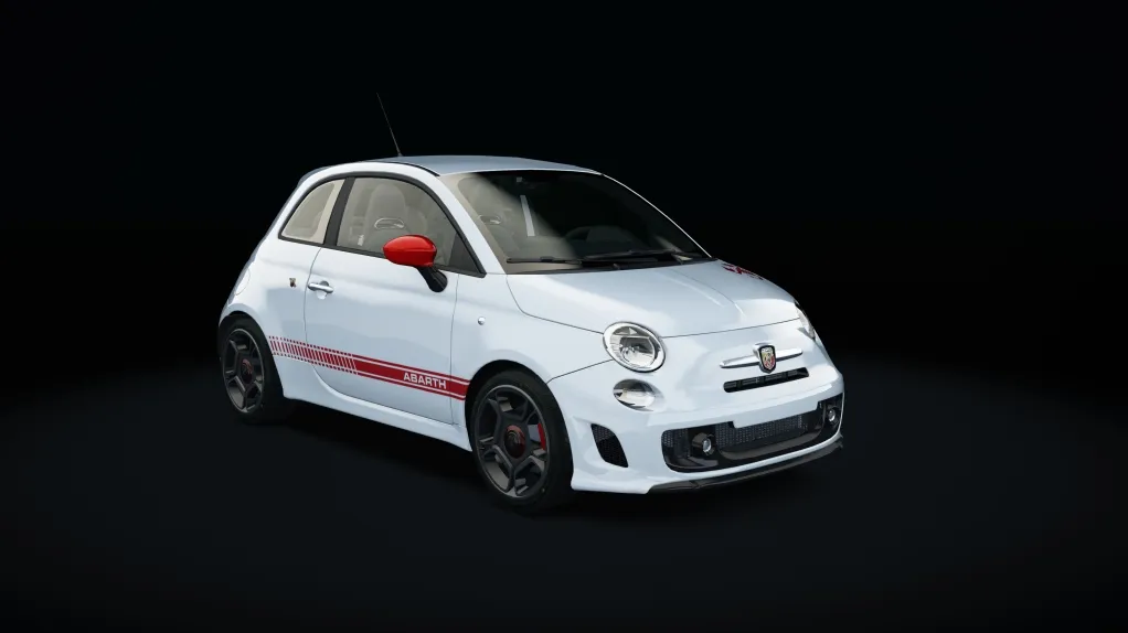 Abarth 500 EsseEsse in the White Scorpion livery