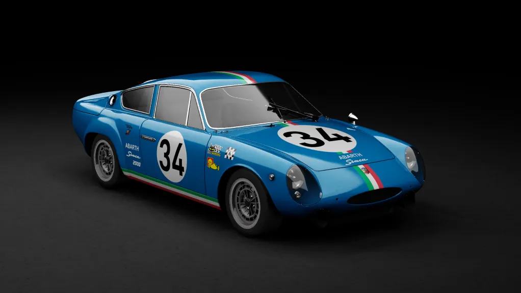 GTC60 Abarth Simca 2000 GT in the 34 - Spa 1000km 1967 (Alpine A210) livery