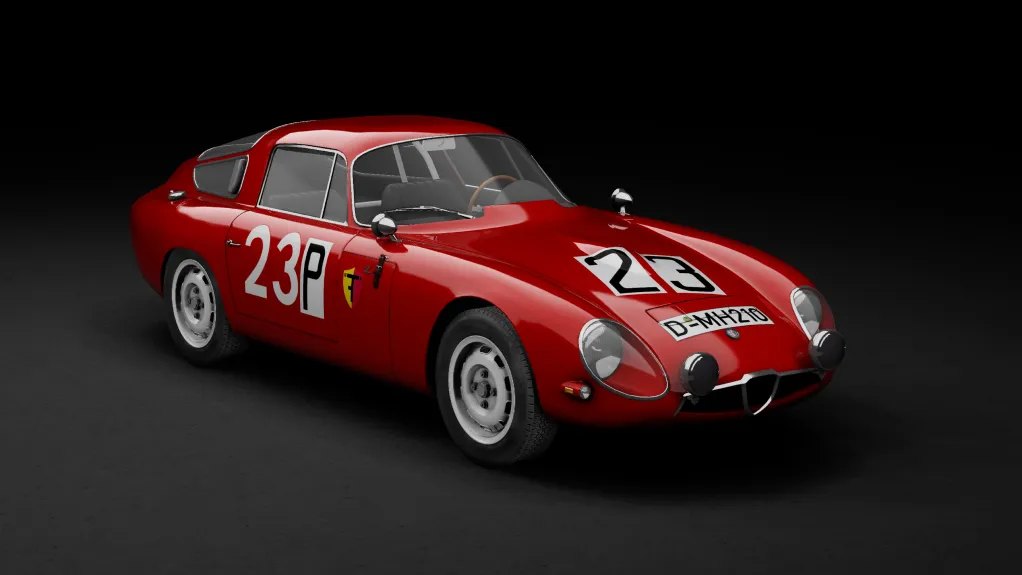 GTC60 Alfa Romeo Giulia TZ in the 23 - Nürburgring 1000km 1966 livery