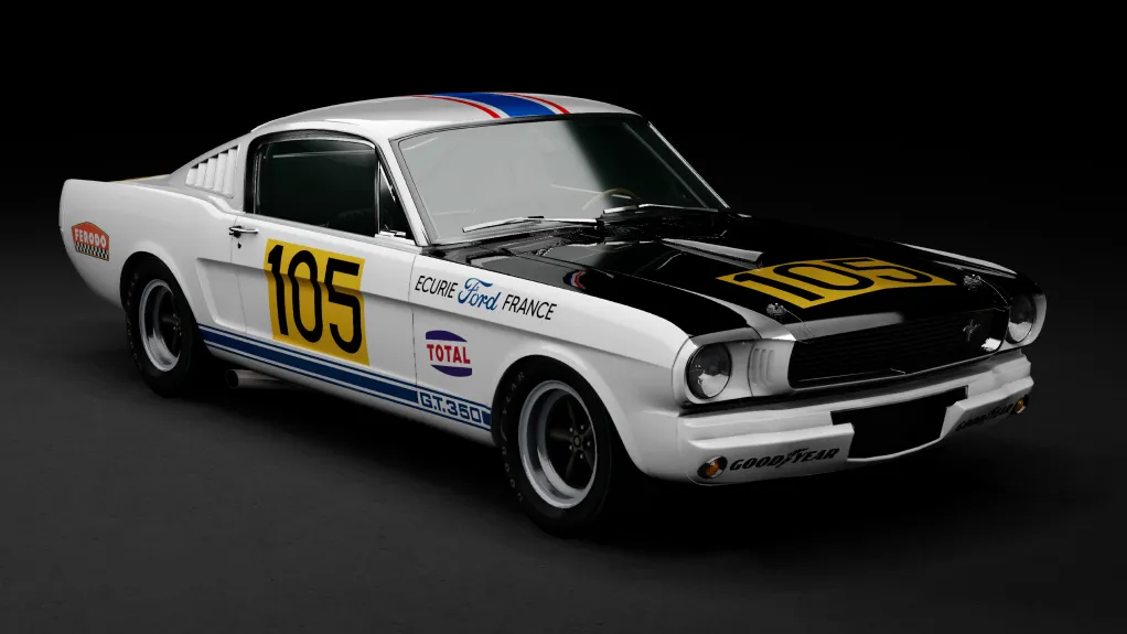 GTC60 Shelby Mustang GT350R in the Ecurie Ford France 4K livery
