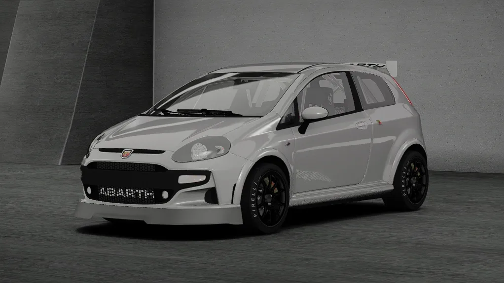 Abarth Punto Competizione in the Bianco 1949 livery