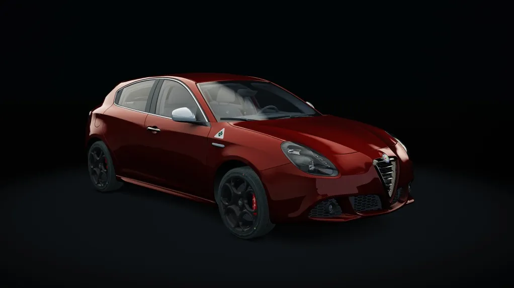 Giulietta QV in the Rosso Alfa livery