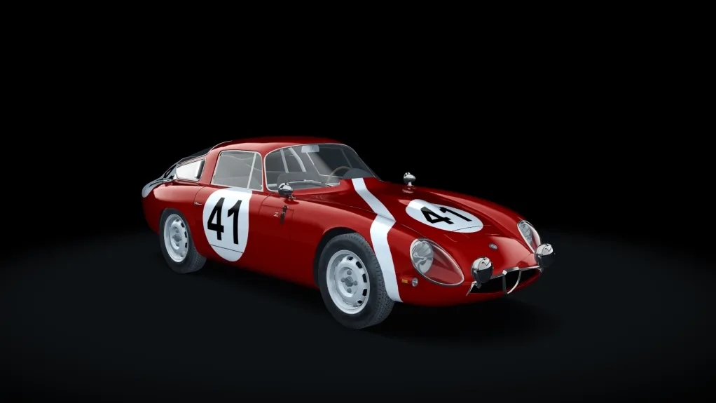 Alfa Romeo Giulia TZ in the Racing 41 livery