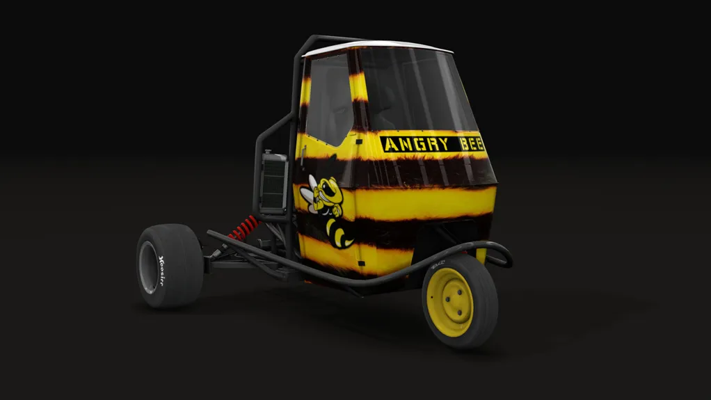 Pessio Garage Ape Proto "Terrorcarro" in the Angry Bee livery