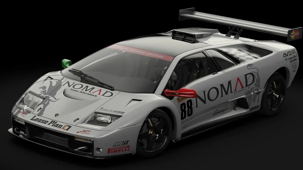 Lamborghini Diablo GTR in the AFTERSHOCK livery