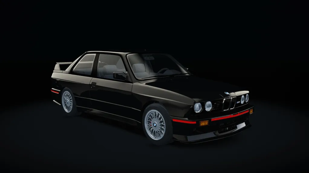 BMW M3 E30 in the Jet Black livery
