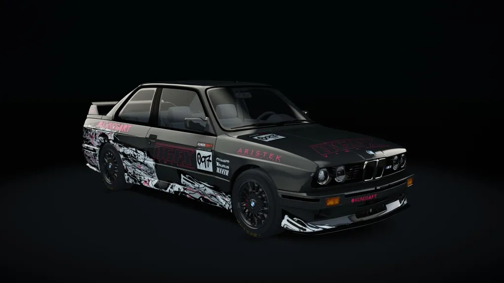 BMW M3 E30 Drift in the DGFX Vinyl livery