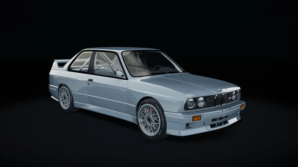 BMW M3 E30 Group A in the Sterling Silver Metallic livery