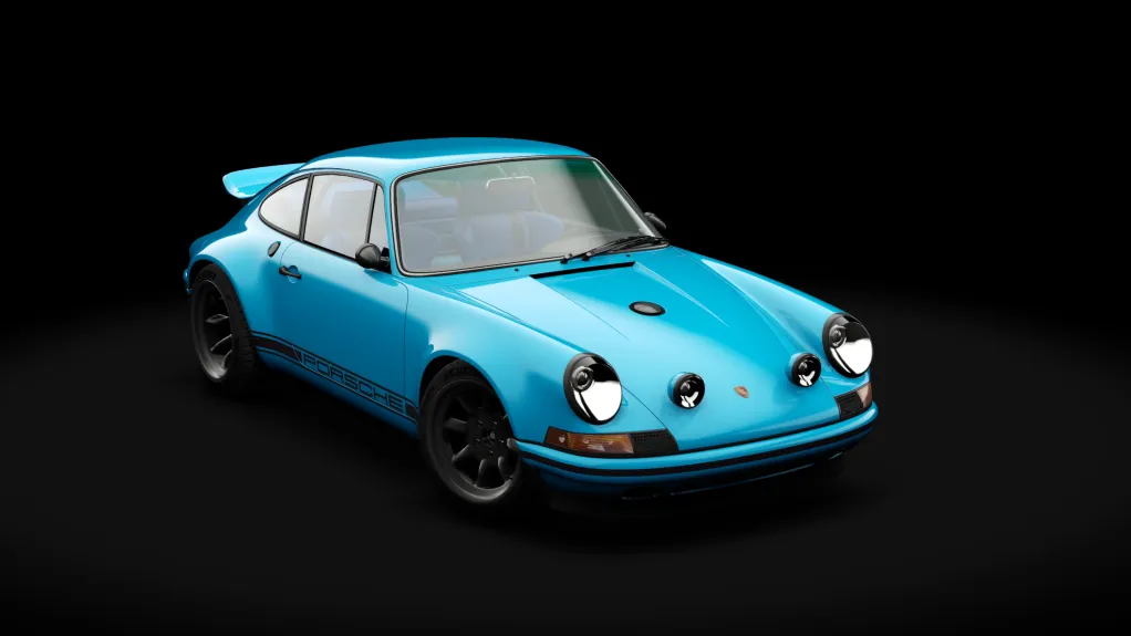 Porsche 911 AWD by Singer in the Blue livery