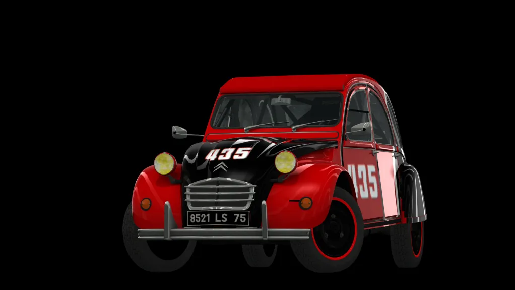 Citroen 2CV Belgium Classic Class in the 2 Pattes Foll livery