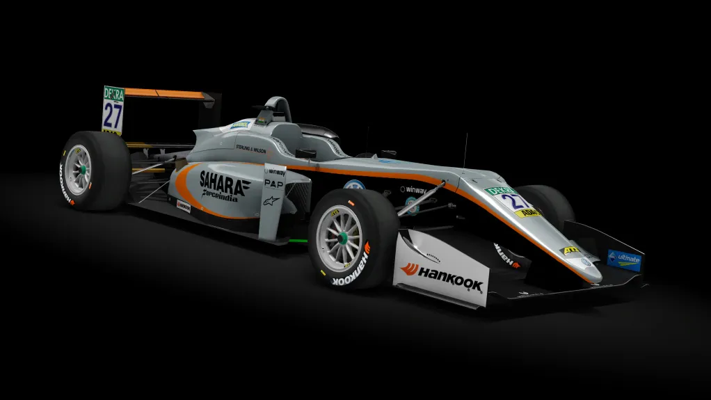 Dallara F317 in the F3 EU Daruvala livery