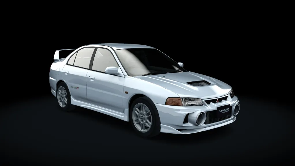 Mitsubishi Lancer Evolution IV GSR in the Scotia White livery