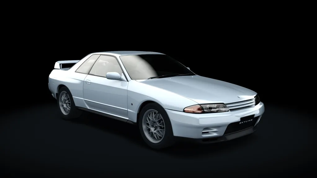Nissan Skyline GT-R V•Spec II (R32) in the Crystal White livery