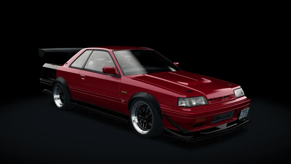 Nissan Skyline HR31 House-Spec in the Red Pearl Metallic livery