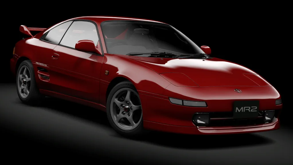 Toyota MR2 GT-S in the Super Red II (3E5) livery
