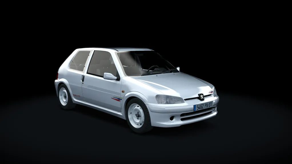 Peugeot 106 Rallye S2 in the White livery