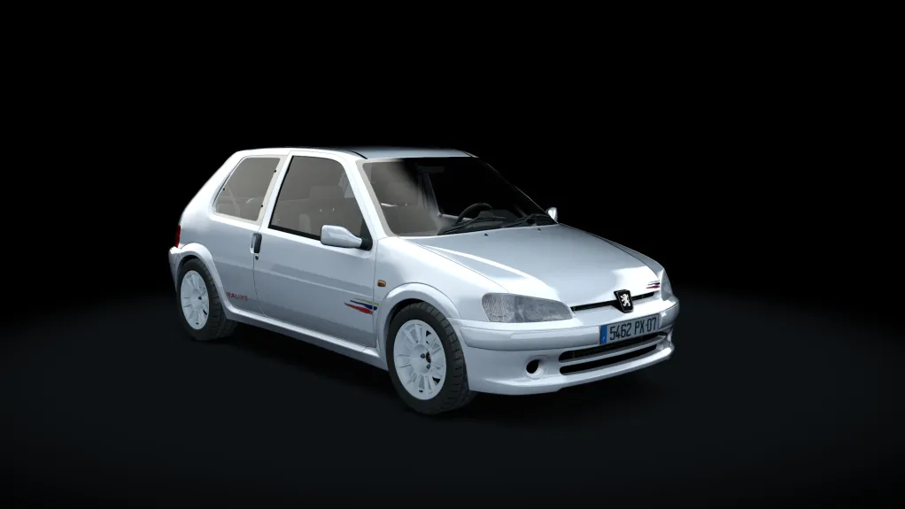 Peugeot 106 Rallye S2 Tuned in the White livery