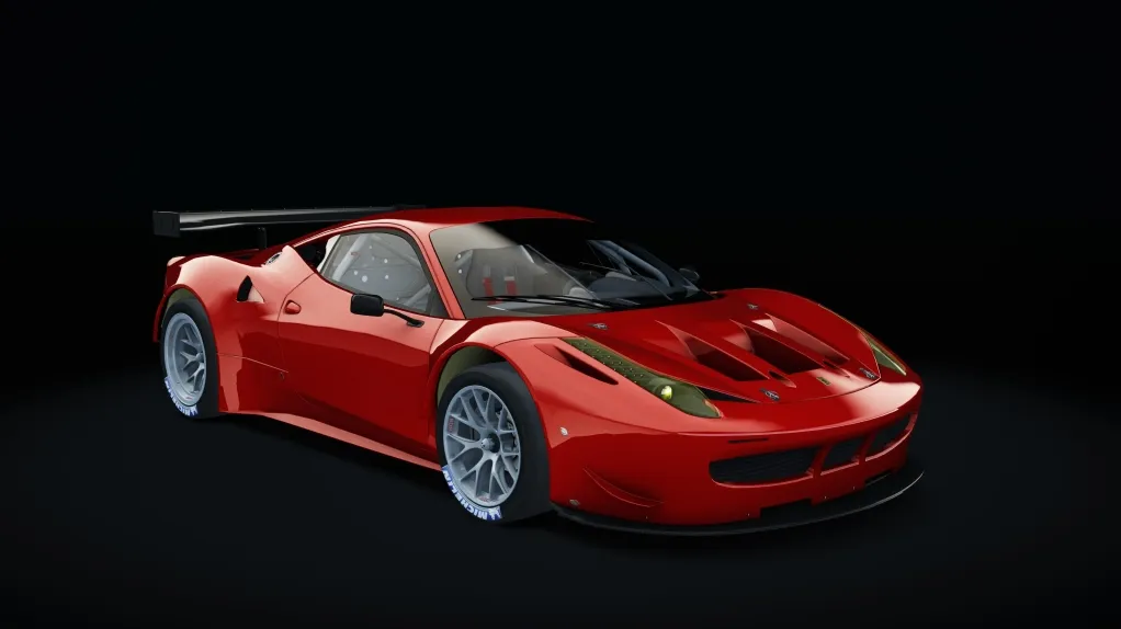 Ferrari 458 GT2 in the Red livery