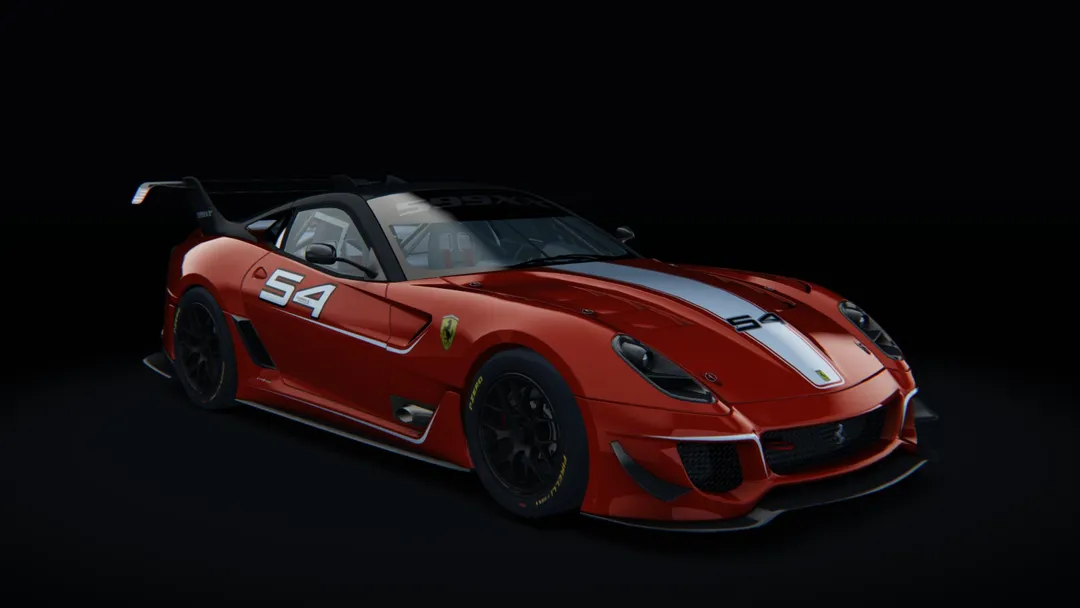 Ferrari 599XX EVO in the 1 livery