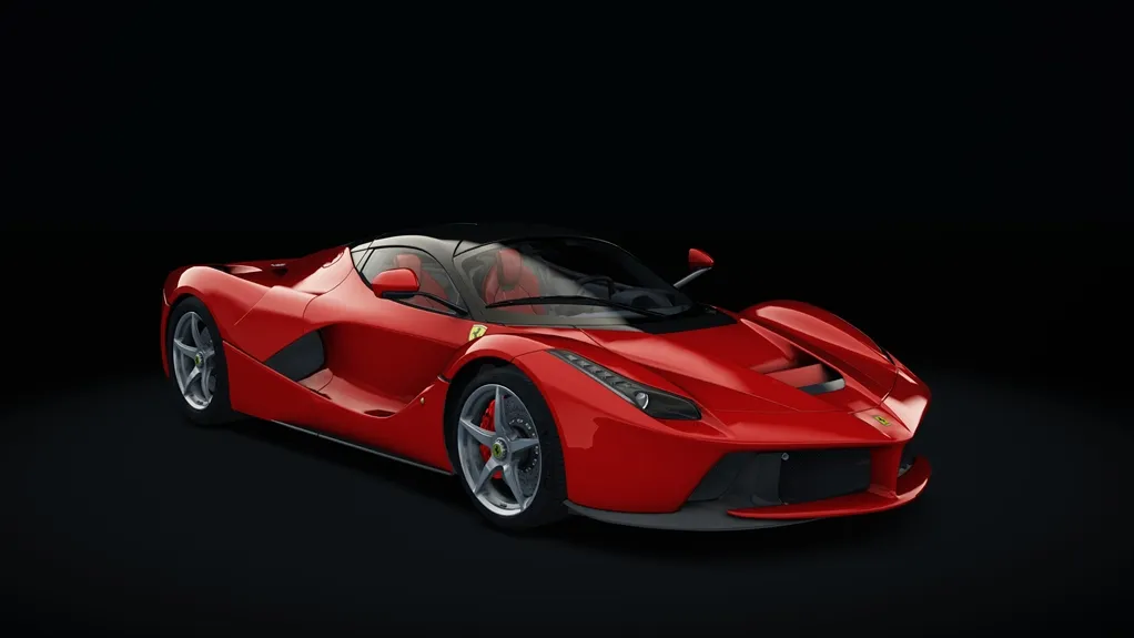 Ferrari LaFerrari in the Rosso Scuderia livery
