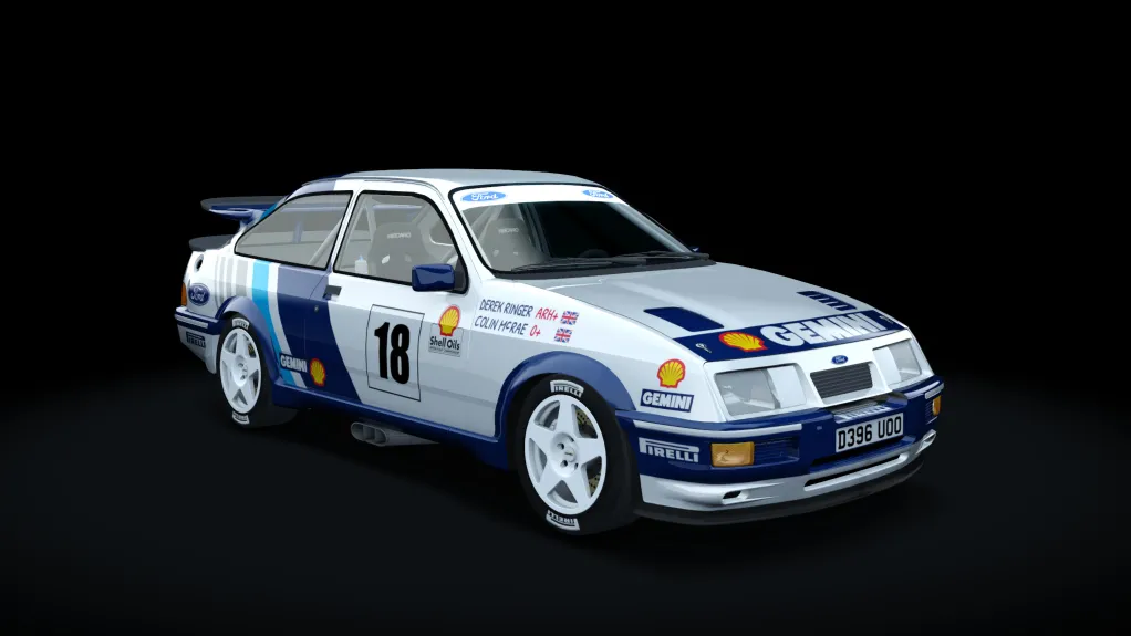 Ford Sierra RS500 grA Rally in the Colin McRae Gemini livery
