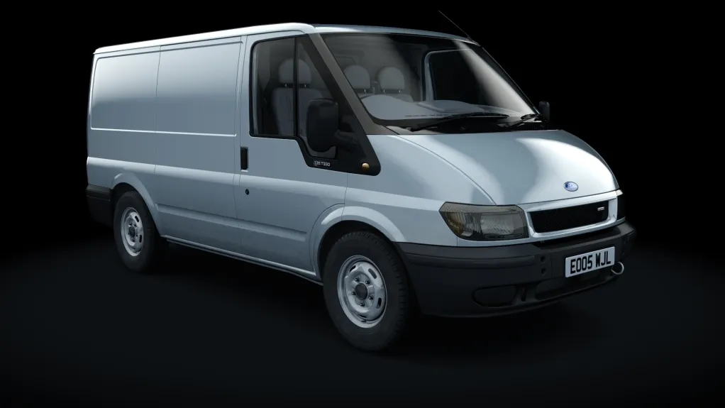 Ford Transit in the Moondust Silver livery