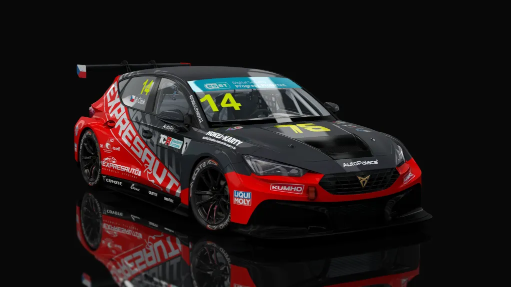 Cupra Leon Competición 2024 in the TCR Eastern Europe Čížek 2023 livery