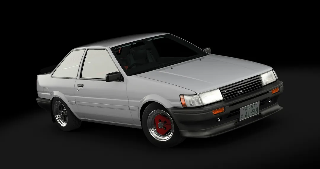 Toyota AE86 Coupe Tuned in the White livery