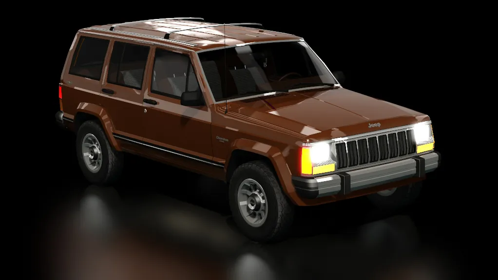 Jeep Cherokee 1984 in the Chestnut Brown livery