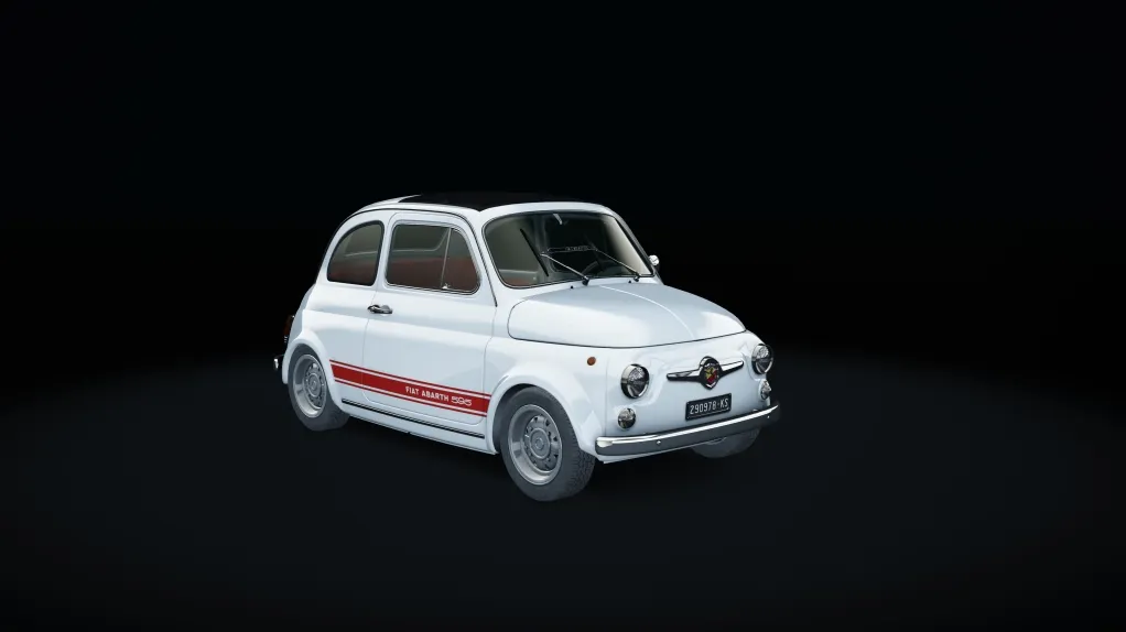 Abarth 595 SS in the Official livery