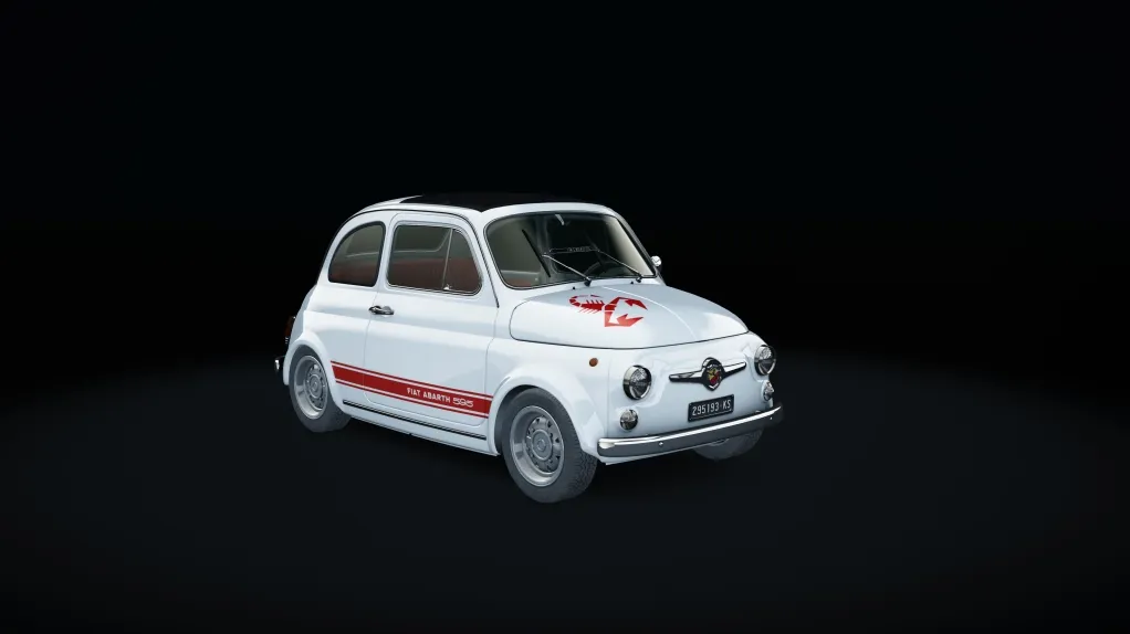 Abarth 595 SS Step 1 in the Official livery