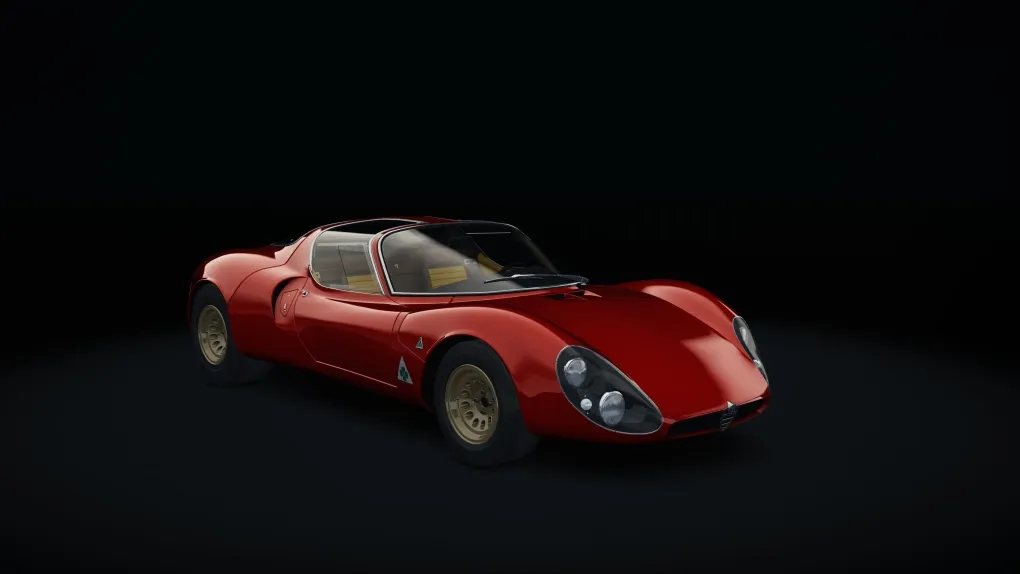 Alfa Romeo 33 Stradale in the Rosso livery
