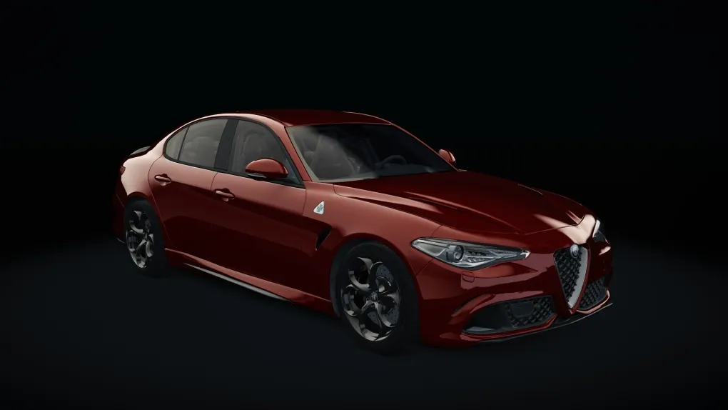 Alfa Romeo Giulia Quadrifoglio in the Rosso Competizione livery