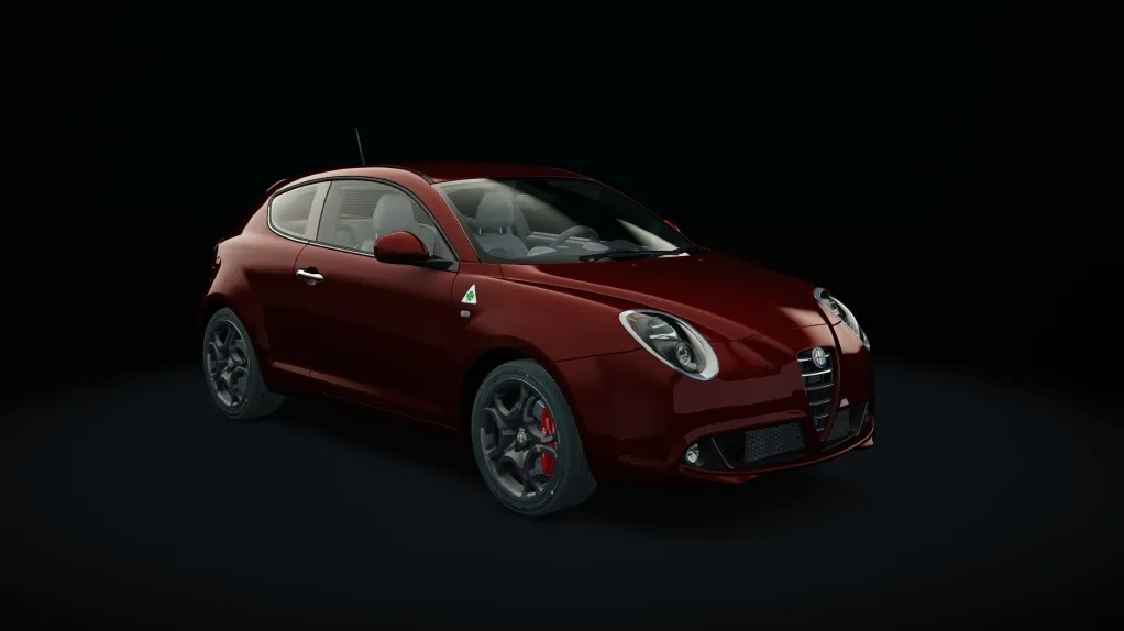 Alfa Romeo Mito QV in the Rosso Alfa livery