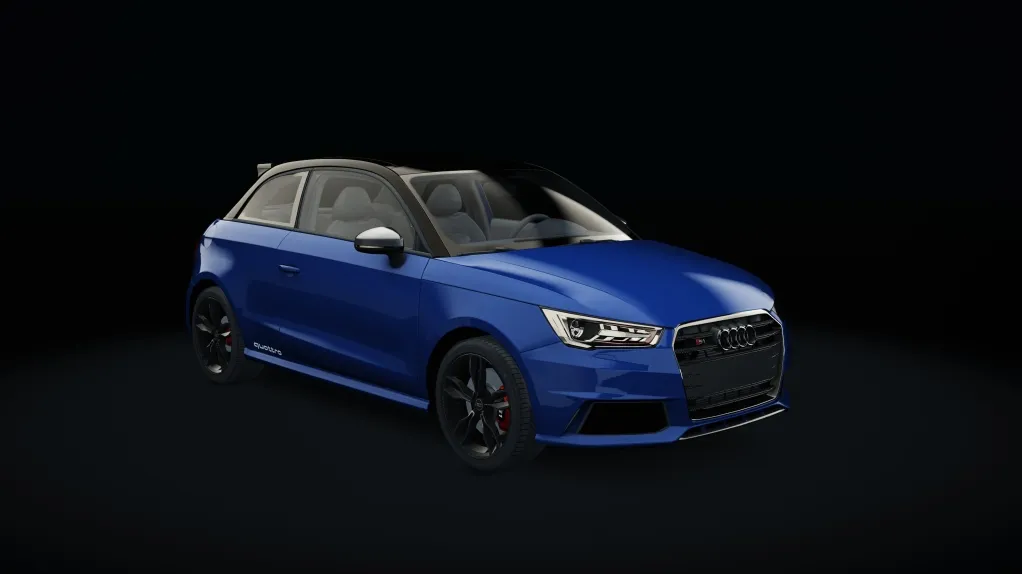 Audi S1 in the Sepang Blue Pearl Effect Br livery