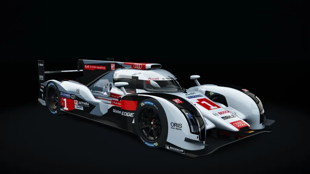 Audi R18 e-tron quattro 2014 in the Le Mans 2014 #1 livery