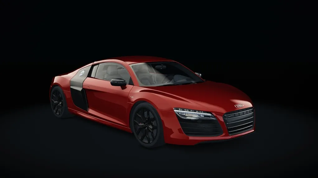 Audi R8 V10 Plus in the Brilliant Red T livery