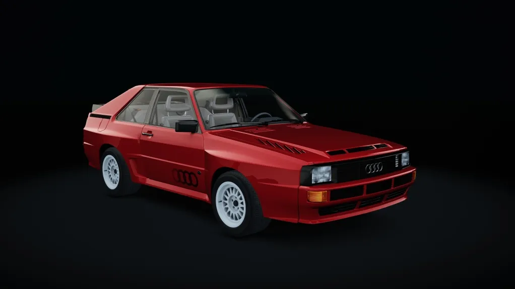 Audi Sport quattro in the Tornado Red Rings livery