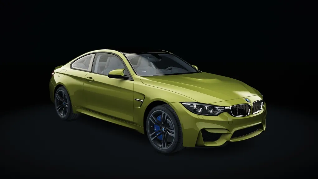 BMW M4 in the Austin Yellow Metallic livery