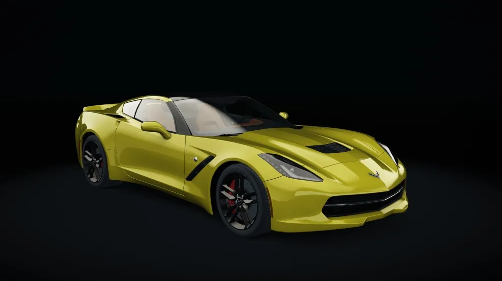 Chevrolet Corvette C7 Stingray in the Velocity Yellow livery