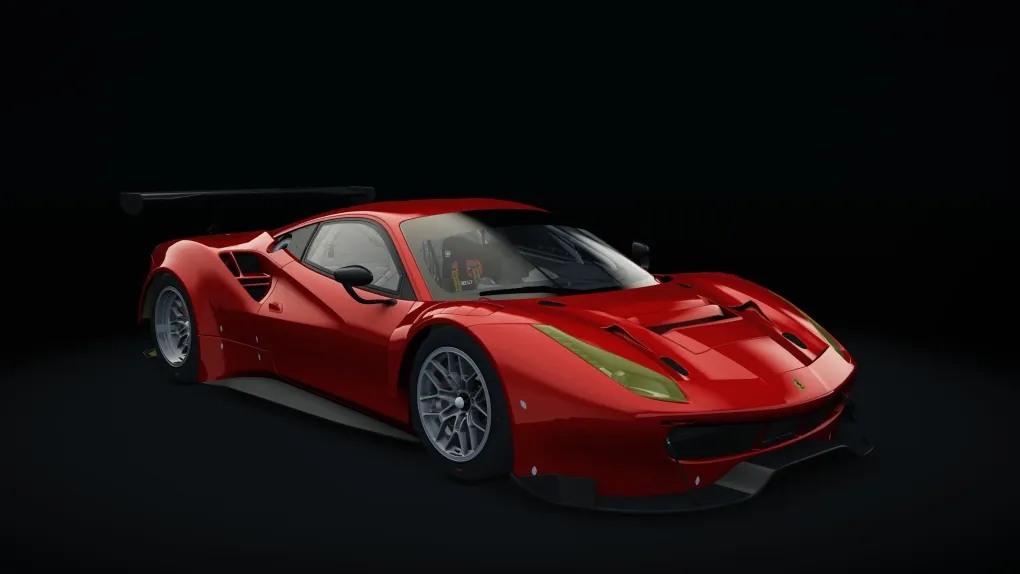 Ferrari 488 GT3 in the Rosso Scuderia livery