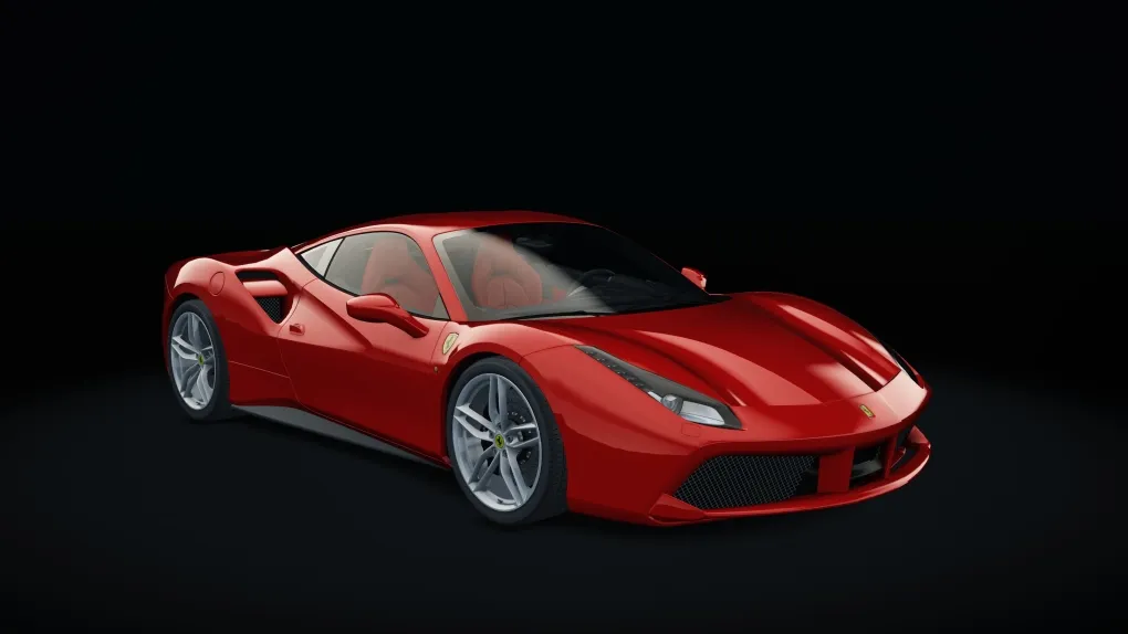Ferrari 488 GTB in the Rosso Scuderia livery