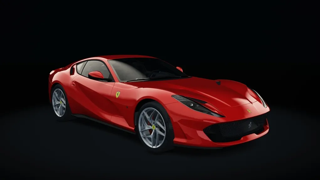 Ferrari 812 Superfast in the Rosso Scuderia livery
