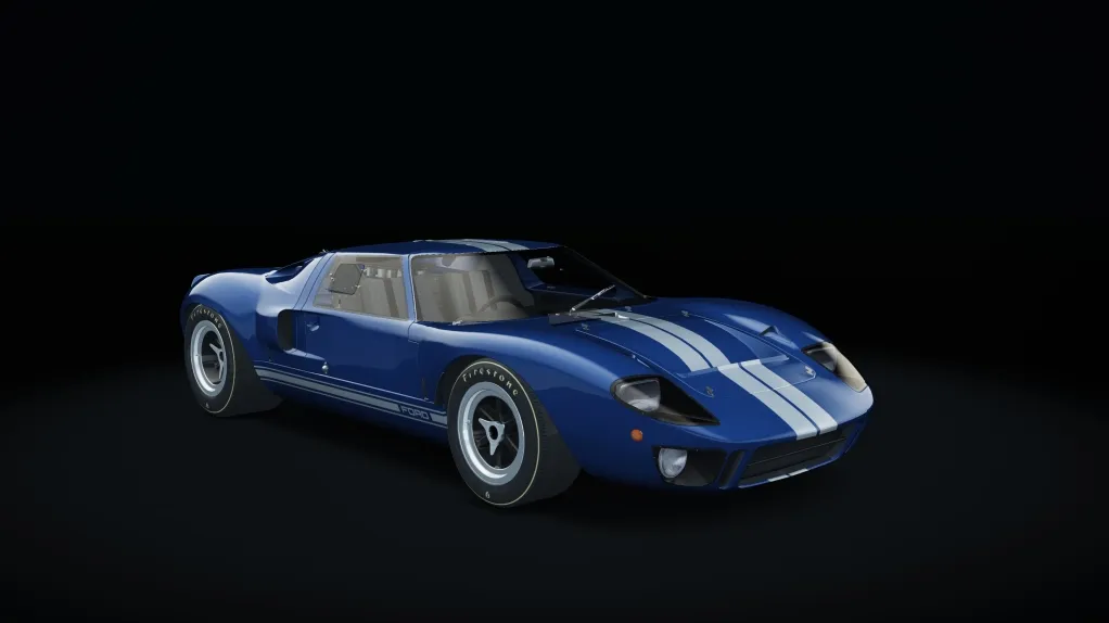 Ford GT40 in the Blue Stripes livery