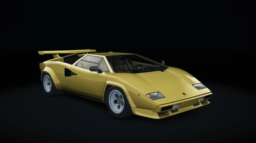 Lamborghini Countach in the Oro Sahara Metal livery