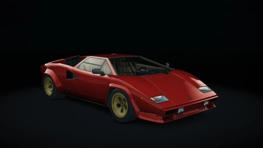 Lamborghini Countach S1 in the Rosso Siviglia Gold livery