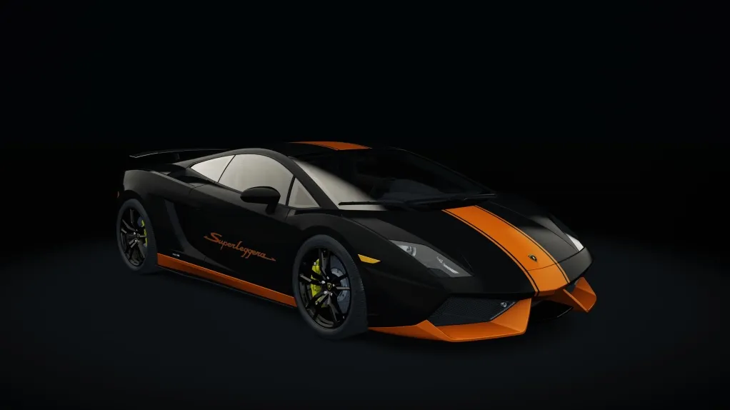 Lamborghini Gallardo SL Step3 in the Striped Black Orange livery