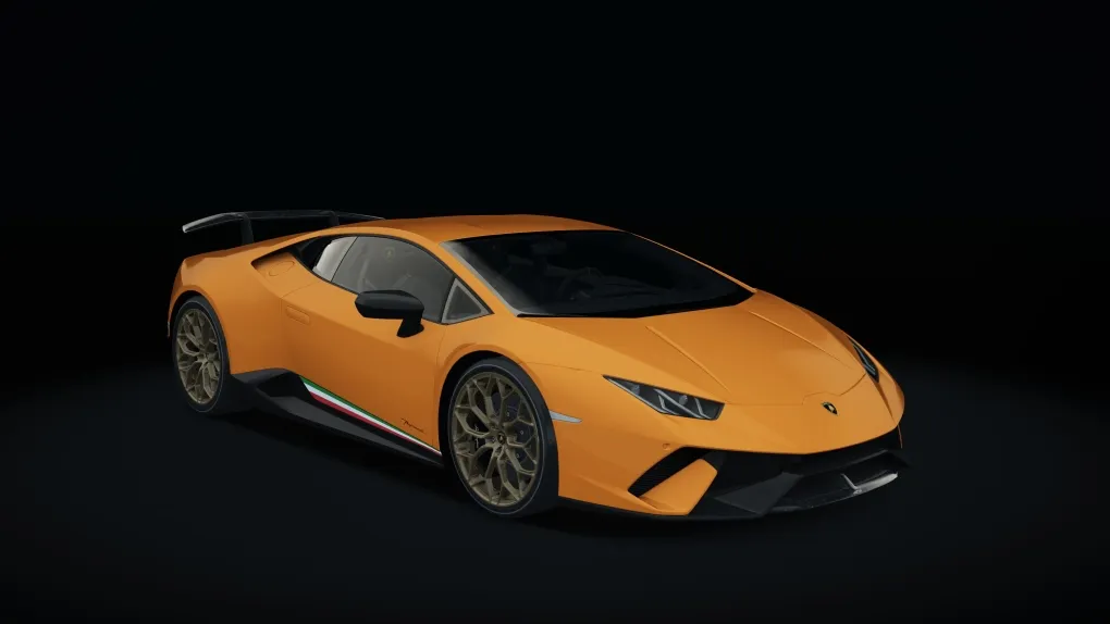 Lamborghini Huracan Performante in the Arancio Anthaeus livery