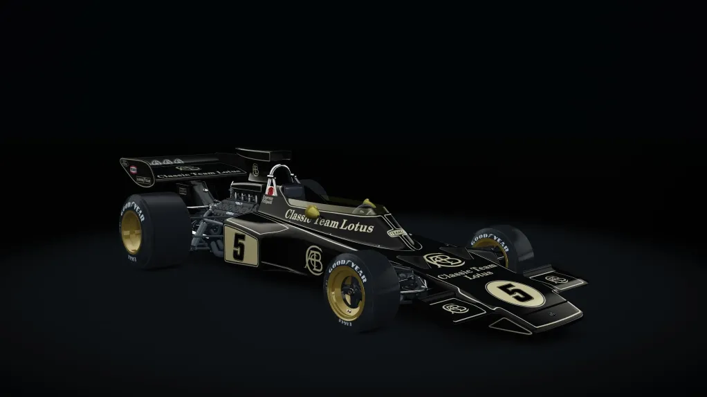 Lotus 72D in the Classic Lotus livery