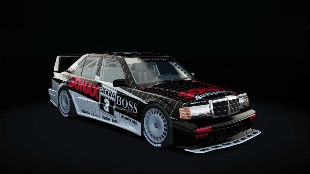 Mercedes-Benz 190E EVO II in the Sonax 3 livery